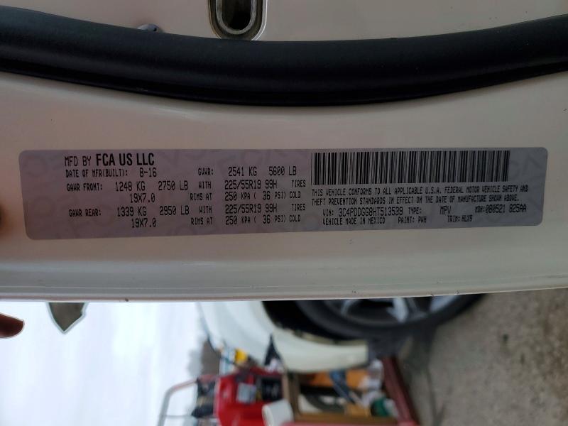 Продаж на аукціоні авто 2017 Dodge Journey, vin: 3C4PDDGG8HT513539, номер лоту: 77659625