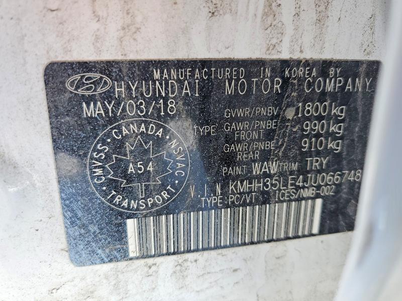 2018 Hyundai Elantra Gt Gl მანქანა იყიდება აუქციონზე, vin: KMHH35LE4JU066748, აუქციონის ნომერი: 76710815