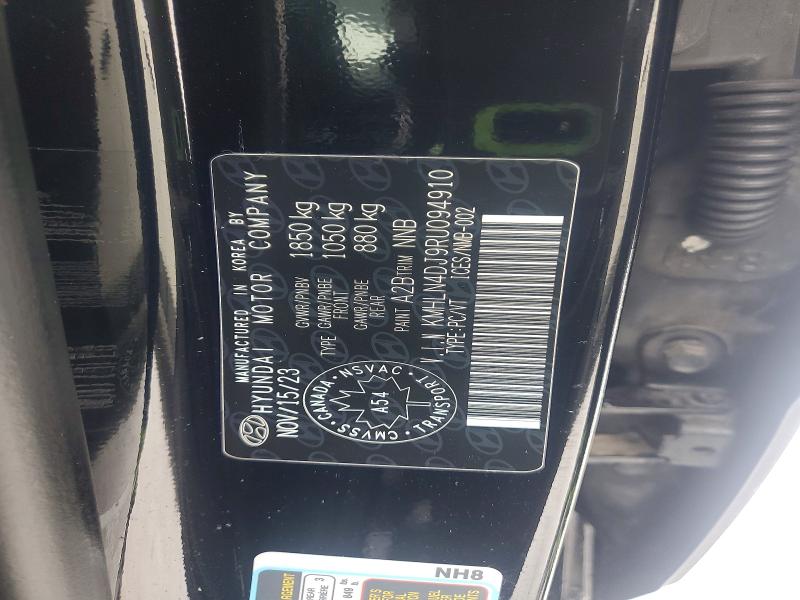 76342765 :رقم المزاد ، KMHLN4DJ9RU094910 vin ، 2024 Hyundai Elantra Li مزاد بيع