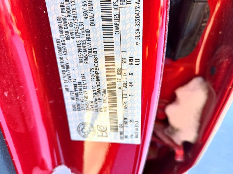 2023 Ford F350 მანქანა იყიდება აუქციონზე, vin: 1FT8W3DM9PEC08181, აუქციონის ნომერი: 76407665