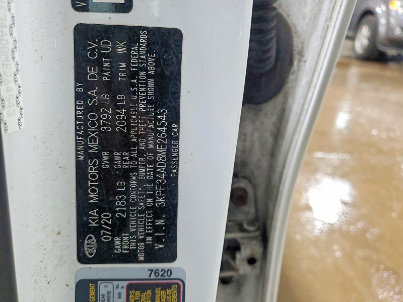 Продаж на аукціоні авто 2021 Kia Forte, vin: 3KPF34AD8ME264543, номер лоту: 78653465