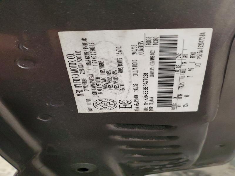 75016495 :رقم المزاد ، 1FTKR4EE3BPA77028 vin ، 2011 Ford Ranger مزاد بيع