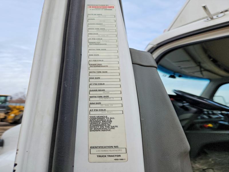 2016 Kenworth Construction მანქანა იყიდება აუქციონზე, vin: 1XKYA48X7GJ496593, აუქციონის ნომერი: 77530905