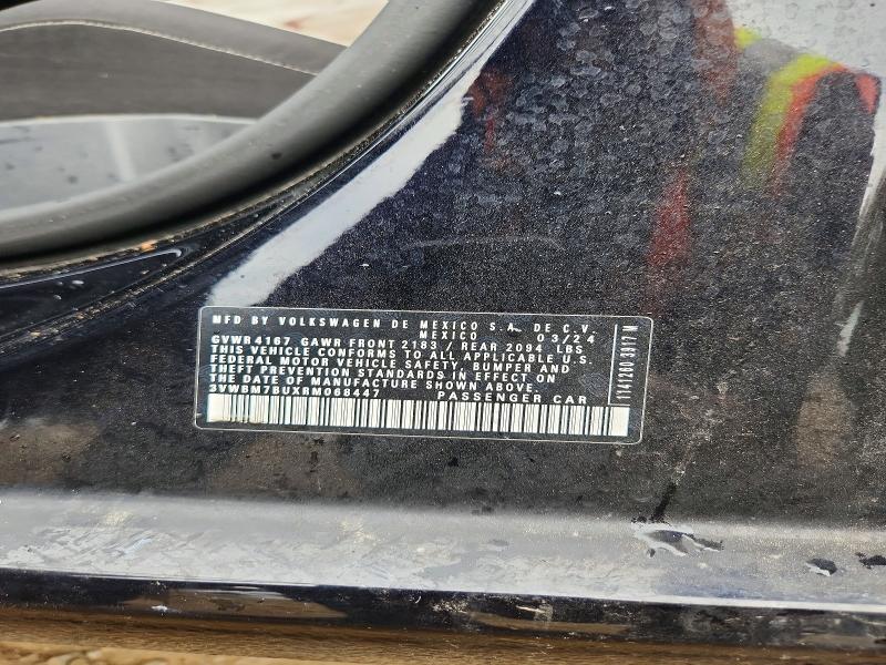 76360325 :رقم المزاد ، 3VWBM7BUXRM068447 vin ، 2024 Volkswagen Jetta مزاد بيع