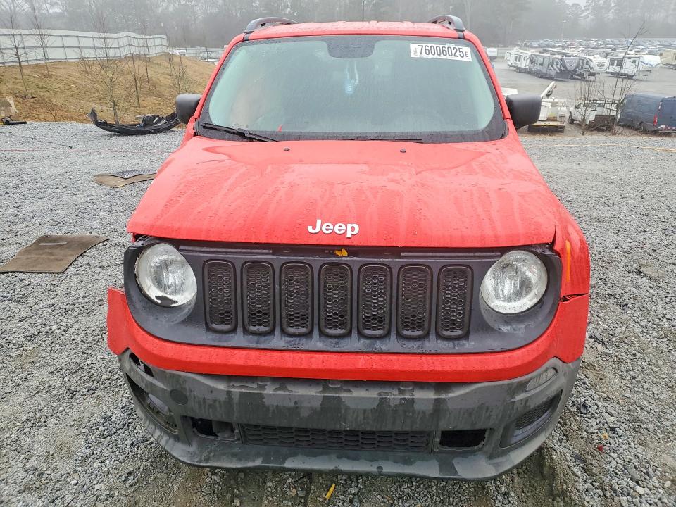 2017 Jeep Renegade მანქანა იყიდება აუქციონზე, vin: ZACCJAAB7HPG17997, აუქციონის ნომერი: 76006025