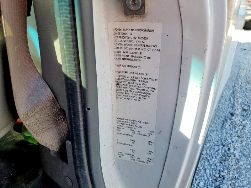 Aukcja sprzedaży 2014 Chevrolet Express G3500, vin: 1GB0G2CA0E1214181, numer aukcji: 75645105