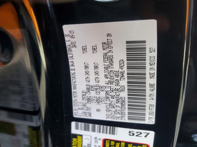 78087755 :رقم المزاد ، 3TMKB5FN3SM050653 vin ، 2025 Toyota Tacoma مزاد بيع