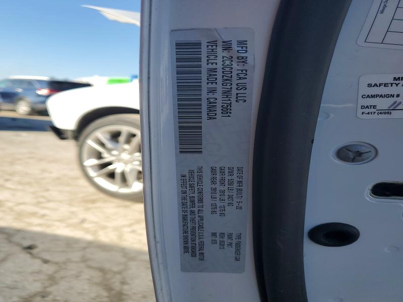 2022 Dodge Challenger მანქანა იყიდება აუქციონზე, vin: 2C3CDZKG7NH175661, აუქციონის ნომერი: 79006225
