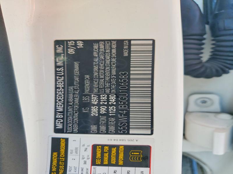 Продажа на аукционе авто 2016 Mercedes-benz C, vin: 55SWF4JB5GU106583, номер лота: 76657065