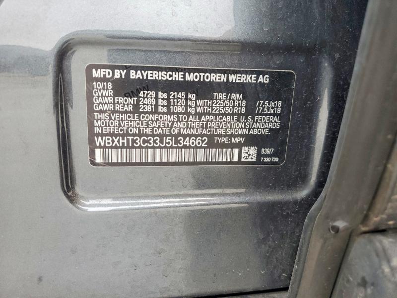 Продаж на аукціоні авто 2018 Bmw X1, vin: WBXHT3C33J5L34662, номер лоту: 78424415