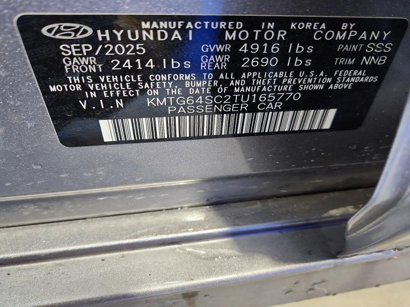 78498945 :رقم المزاد ، KMTG64SC2TU165770 vin ، 2026 Genesis G70 مزاد بيع