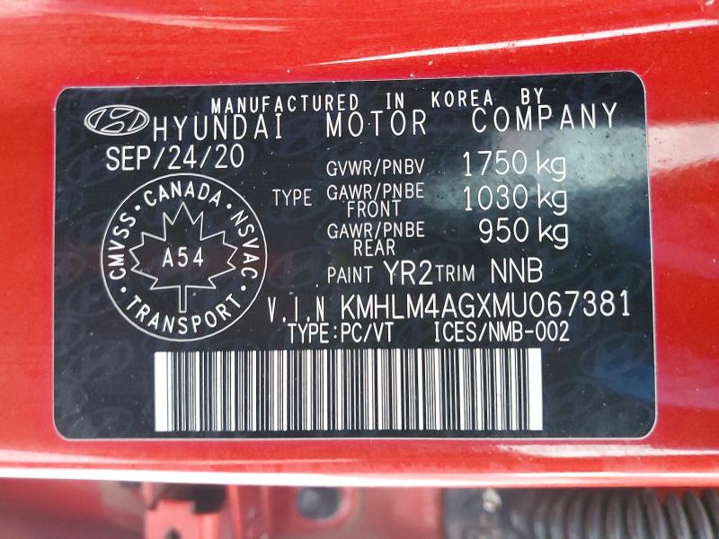 Продажа на аукционе авто 2021 Hyundai Elantra, vin: KMHLM4AGXMU067381, номер лота: 78361945