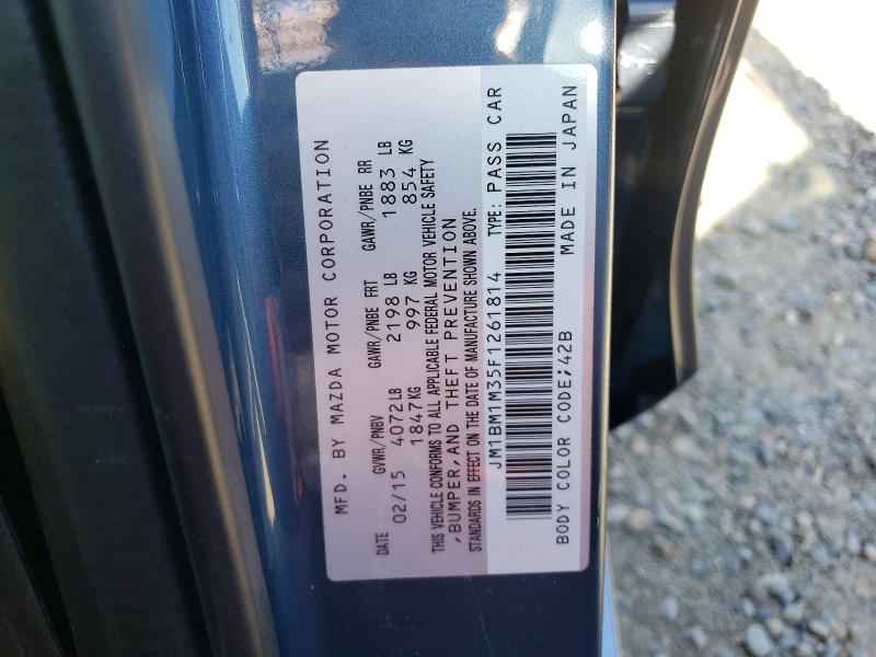 Aukcja sprzedaży 2015 Mazda 3, vin: JM1BM1M35F1261814, numer aukcji: 77781945