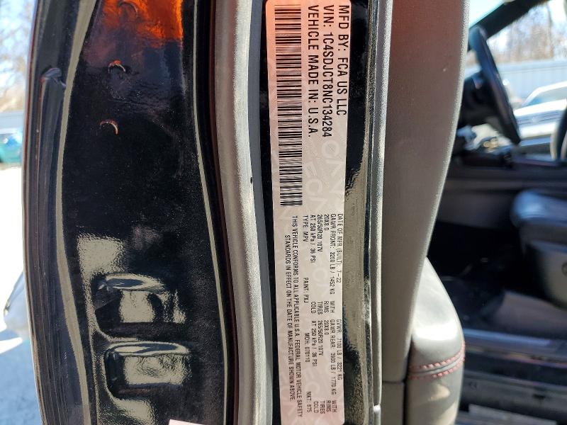 Aukcja sprzedaży 2022 Dodge Durango R/, vin: 1C4SDJCT8NC134284, numer aukcji: 78093565