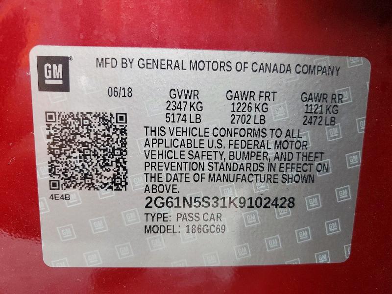 Продаж на аукціоні авто 2019 Cadillac Xts, vin: 2G61N5S31K9102428, номер лоту: 79889745