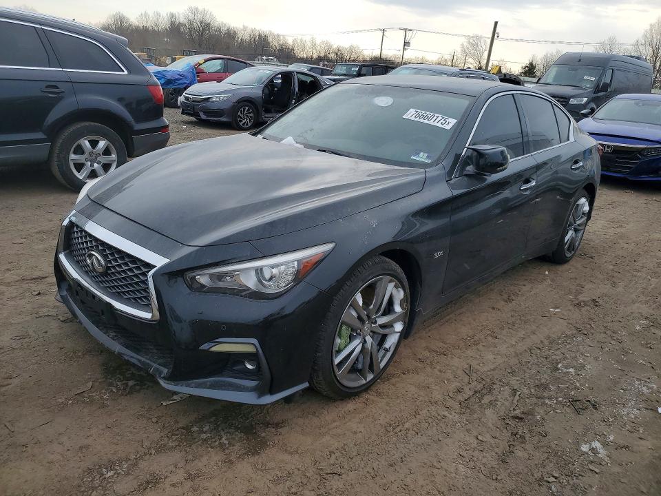 2019 Infiniti Q50 მანქანა იყიდება აუქციონზე, vin: JN1EV7AR8KM590606, აუქციონის ნომერი: 76660175