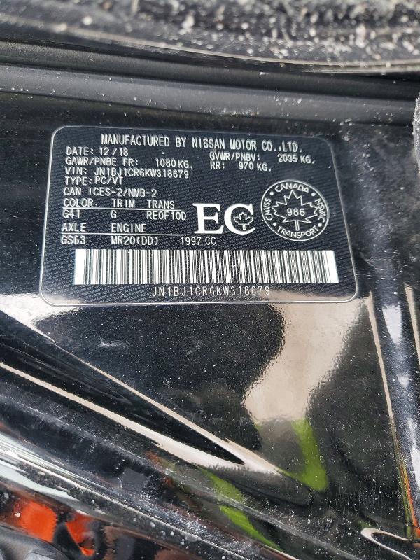 Продаж на аукціоні авто 2019 Nissan Rogue Sport, vin: JN1BJ1CR6KW318679, номер лоту: 76691785