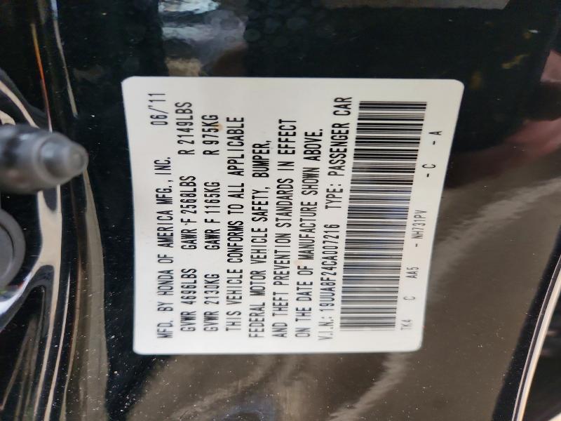 Продаж на аукціоні авто 2012 Acura Tl, vin: 19UUA8F24CA007216, номер лоту: 79106245