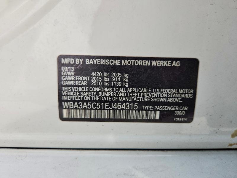 Aukcja sprzedaży 2014 Bmw 328, vin: WBA3A5C51EJ464315, numer aukcji: 79047065