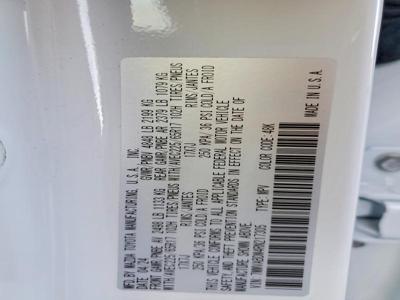79234545 :رقم المزاد ، 7MMVABDM4RN217305 vin ، 2024 Mazda Cx-50 مزاد بيع