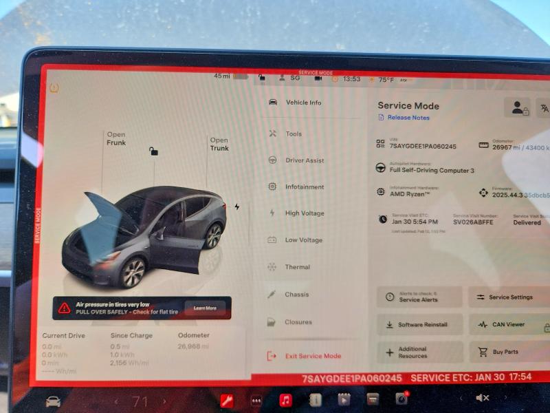 2023 Tesla Model Y მანქანა იყიდება აუქციონზე, vin: 7SAYGDEE1PA060245, აუქციონის ნომერი: 77396215