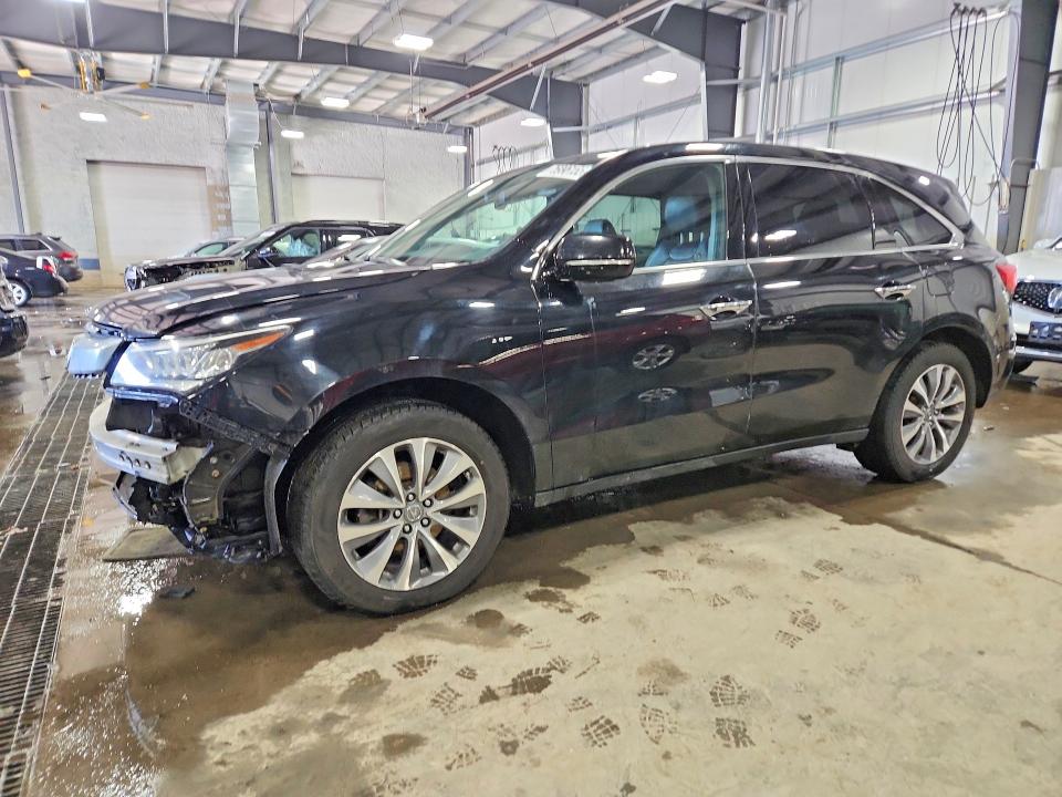 75996155 :رقم المزاد ، 5FRYD4H49EB025539 vin ، 2014 Acura Mdx مزاد بيع