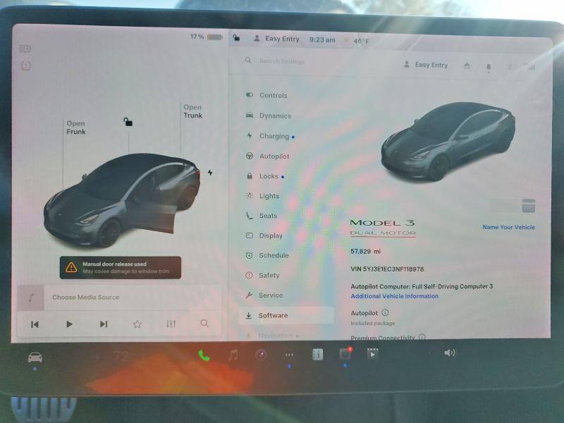 78500875 :رقم المزاد ، 5YJ3E1EC3NF118978 vin ، 2022 Tesla Model 3 مزاد بيع