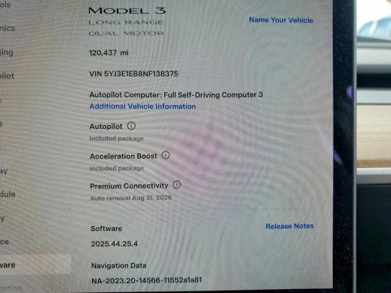 76835275 :رقم المزاد ، 5YJ3E1EB8NF138375 vin ، 2022 Tesla Model 3 مزاد بيع