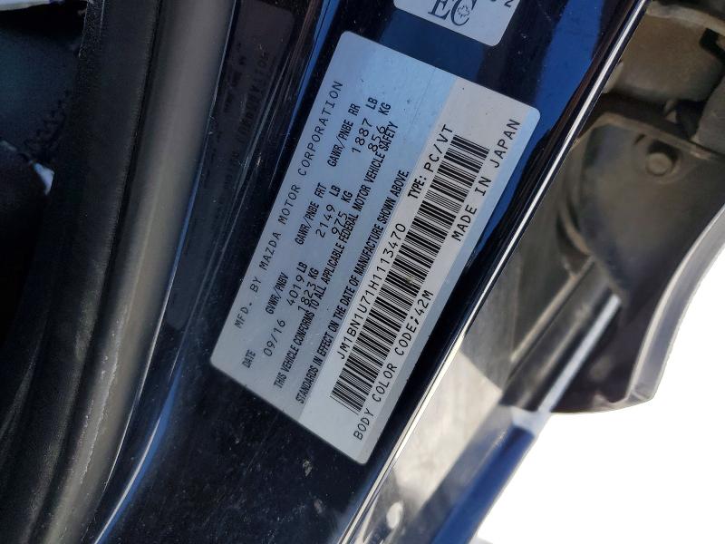 Продажа на аукционе авто 2017 Mazda 3, vin: JM1BN1U71H1113470, номер лота: 73697745