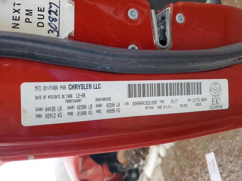 77219695 :رقم المزاد ، 1B3HB48A19D210387 vin ، 2009 Dodge Caliber مزاد بيع