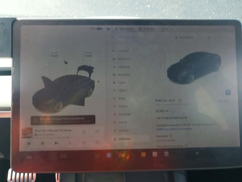 Продаж на аукціоні авто 2021 Tesla Model 3, vin: 5YJ3E1EA4MF060716, номер лоту: 78549875