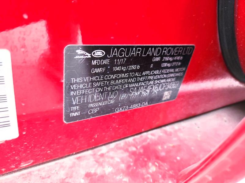 Продажа на аукционе авто 2018 Jaguar Xe, vin: SAJAE4FX6JCP34869, номер лота: 77437785