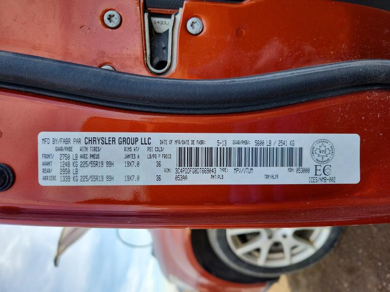 Aukcja sprzedaży 2013 Dodge Journey R/, vin: 3C4PDDFG8DT669043, numer aukcji: 77726645