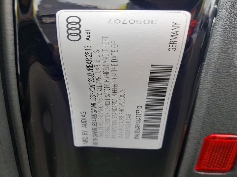 2019 Audi A4 მანქანა იყიდება აუქციონზე, vin: WAUENAF44KA117713, აუქციონის ნომერი: 77575345