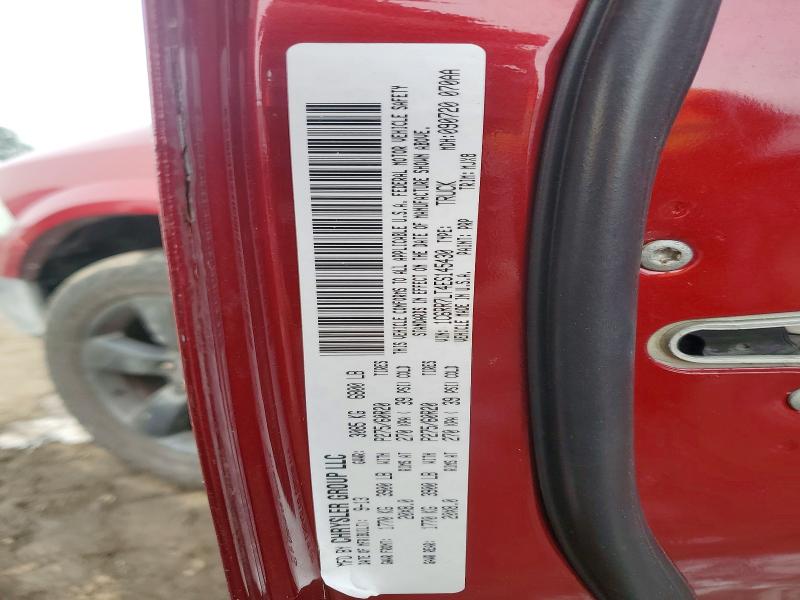 2014 Ram 1500 მანქანა იყიდება აუქციონზე, vin: 1C6RR7LT4ES145430, აუქციონის ნომერი: 76553495