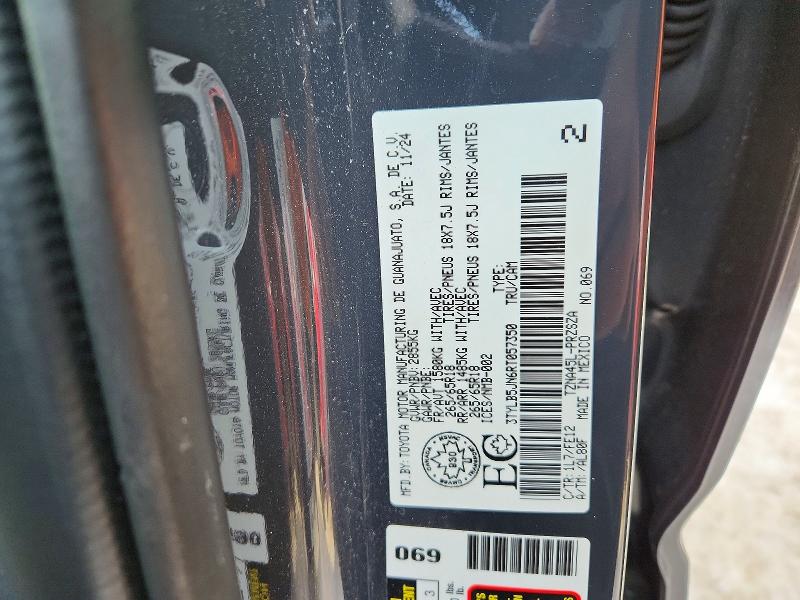 Aukcja sprzedaży 2024 Toyota Tacoma, vin: 3TYLB5JN6RT057350, numer aukcji: 73789275