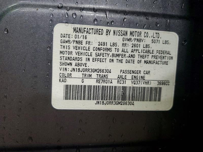 Aukcja sprzedaży 2016 Infiniti Qx50, vin: JN1BJ0RR3GM266304, numer aukcji: 78872745