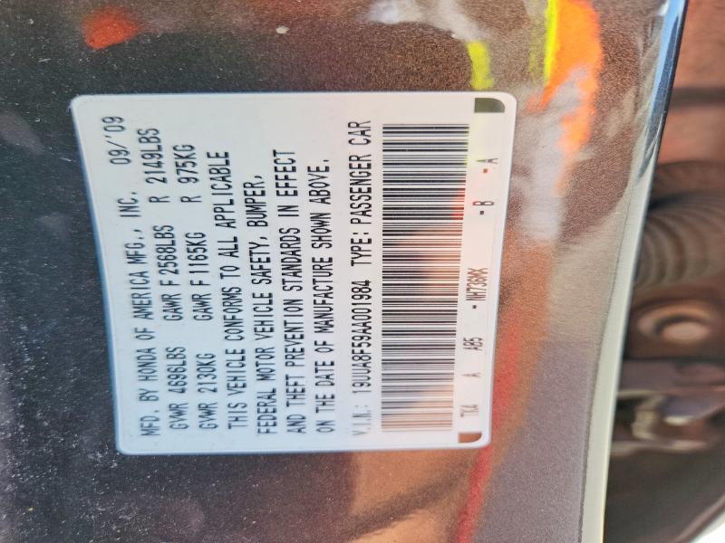 Aukcja sprzedaży 2010 Acura Tl, vin: 19UUA8F59AA001984, numer aukcji: 78436015