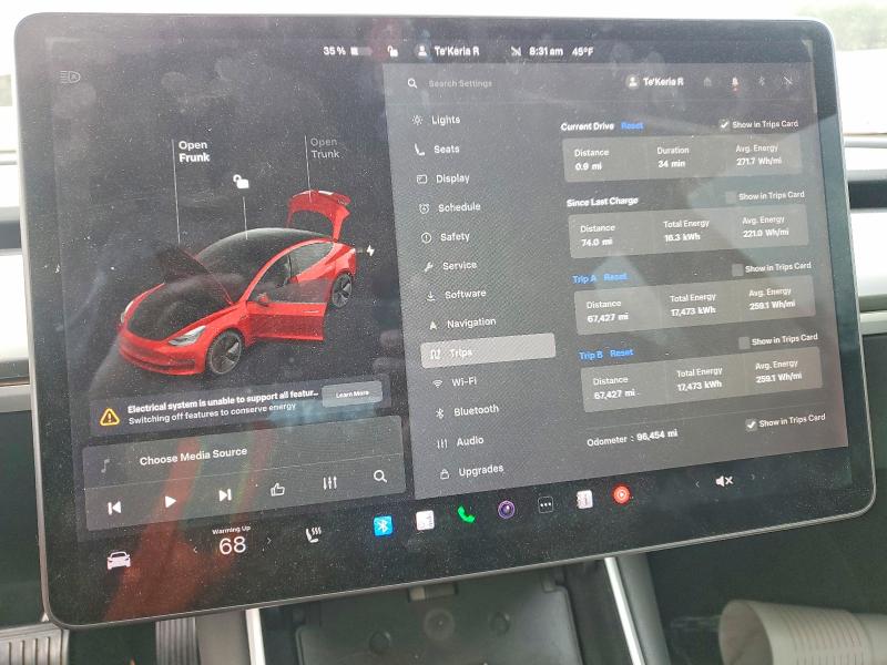 2018 Tesla Model 3 მანქანა იყიდება აუქციონზე, vin: 5YJ3E1EA3JF058533, აუქციონის ნომერი: 78985365