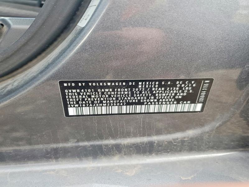 Aukcja sprzedaży 2017 Volkswagen Jetta, vin: 3VW167AJ3HM235047, numer aukcji: 77801555