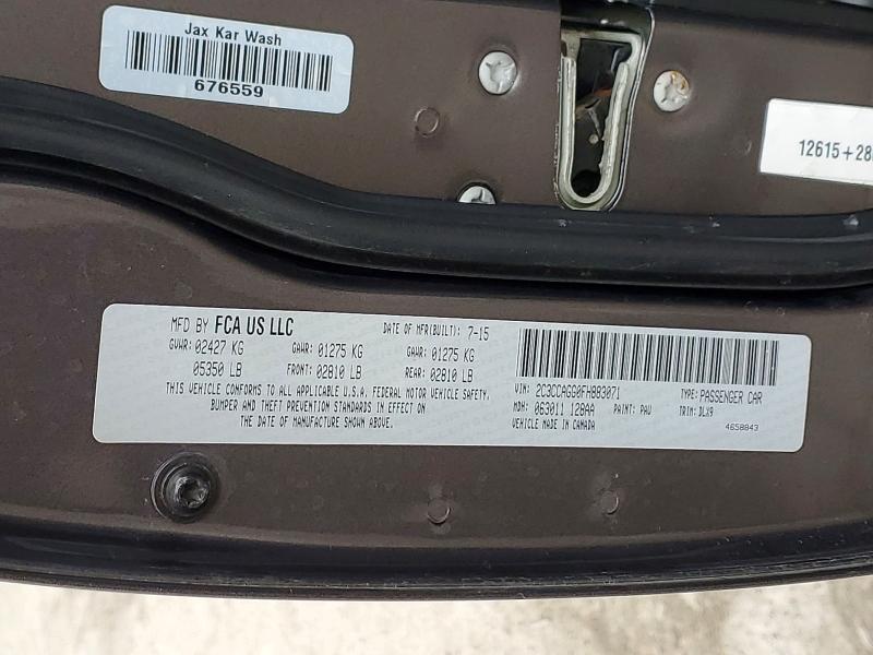 Продаж на аукціоні авто 2015 Chrysler 300, vin: 2C3CCAGG0FH883071, номер лоту: 77985295