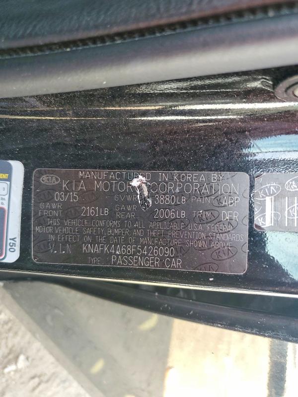 77962075 :رقم المزاد ، KNAFK4A68F5426090 vin ، 2015 Kia Forte مزاد بيع