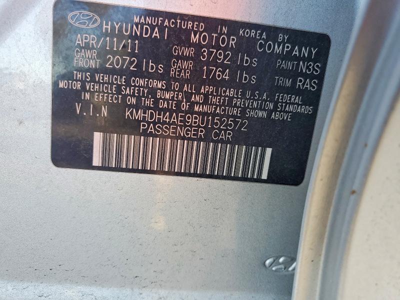 Aukcja sprzedaży 2011 Hyun Elantra Gl, vin: KMHDH4AE9BU152572, numer aukcji: 78112575