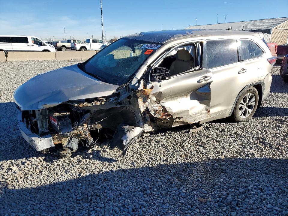 76002045 :رقم المزاد ، 5TDBKRFH4ES071503 vin ، 2014 Toyota Highlander مزاد بيع