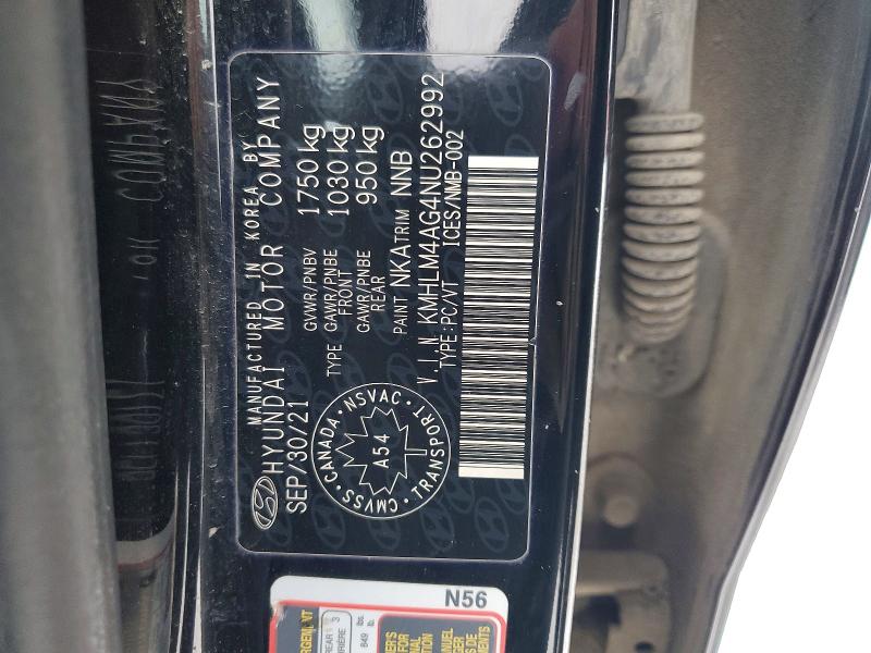 Aukcja sprzedaży 2022 Hyundai Elantra, vin: KMHLM4AG4NU262992, numer aukcji: 77752165