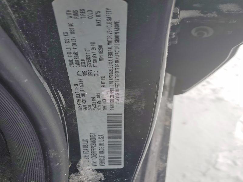 75850225 :رقم المزاد ، 1C6SRFFPXSN600737 vin ، 2025 Ram 1500 مزاد بيع