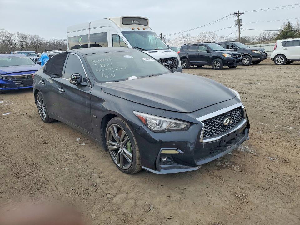 2019 Infiniti Q50 მანქანა იყიდება აუქციონზე, vin: JN1EV7AR8KM590606, აუქციონის ნომერი: 76660175