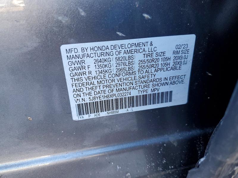 Aukcja sprzedaży 2023 Acura Mdx, vin: 5J8YE1H8XPL032274, numer aukcji: 75610785