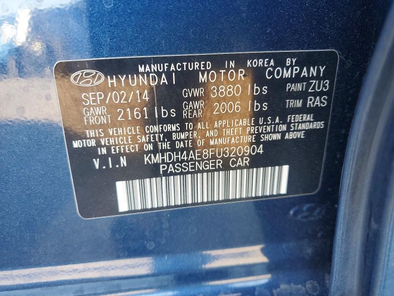 Продаж на аукціоні авто 2015 Hyundai Elantra, vin: KMHDH4AE8FU320904, номер лоту: 77537615