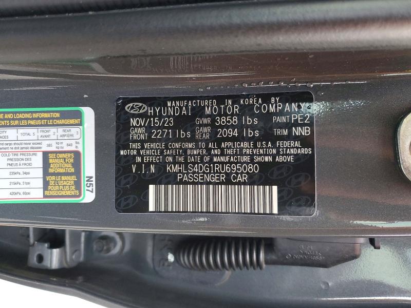 77832975 :رقم المزاد ، KMHLS4DG1RU695080 vin ، 2024 Hyundai Elantra مزاد بيع